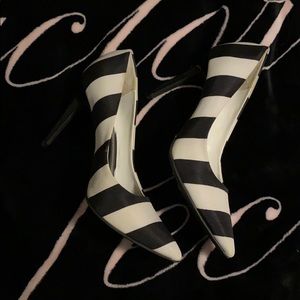 Stripped High Heels